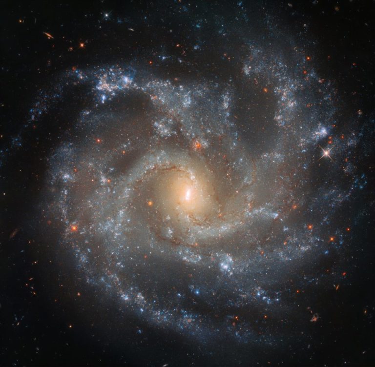 Perfect view of a gorgeous spiral galaxy