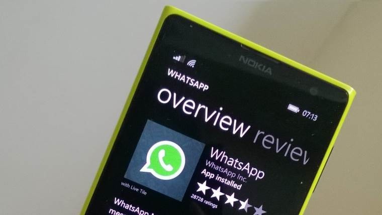 WhatsApp removed from Windows Phone