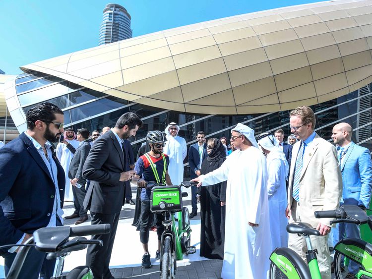 Watch: First-of-its-kind  CAREEM Bike Sharing Service in Dubai