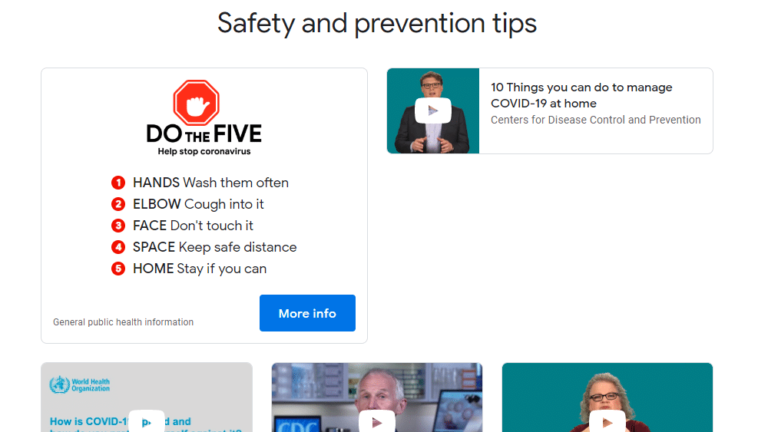 Google Launches a Coronavirus Information Website