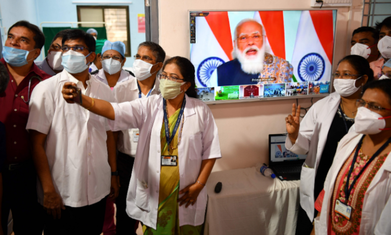 India’s Modi kicks off ‘World’s Largest’ Vaccination Campaign