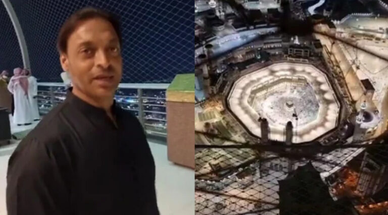 VIDEO: Shoaib Akthar Shows Holy Kabah from the Top of Makkah Clock Tower